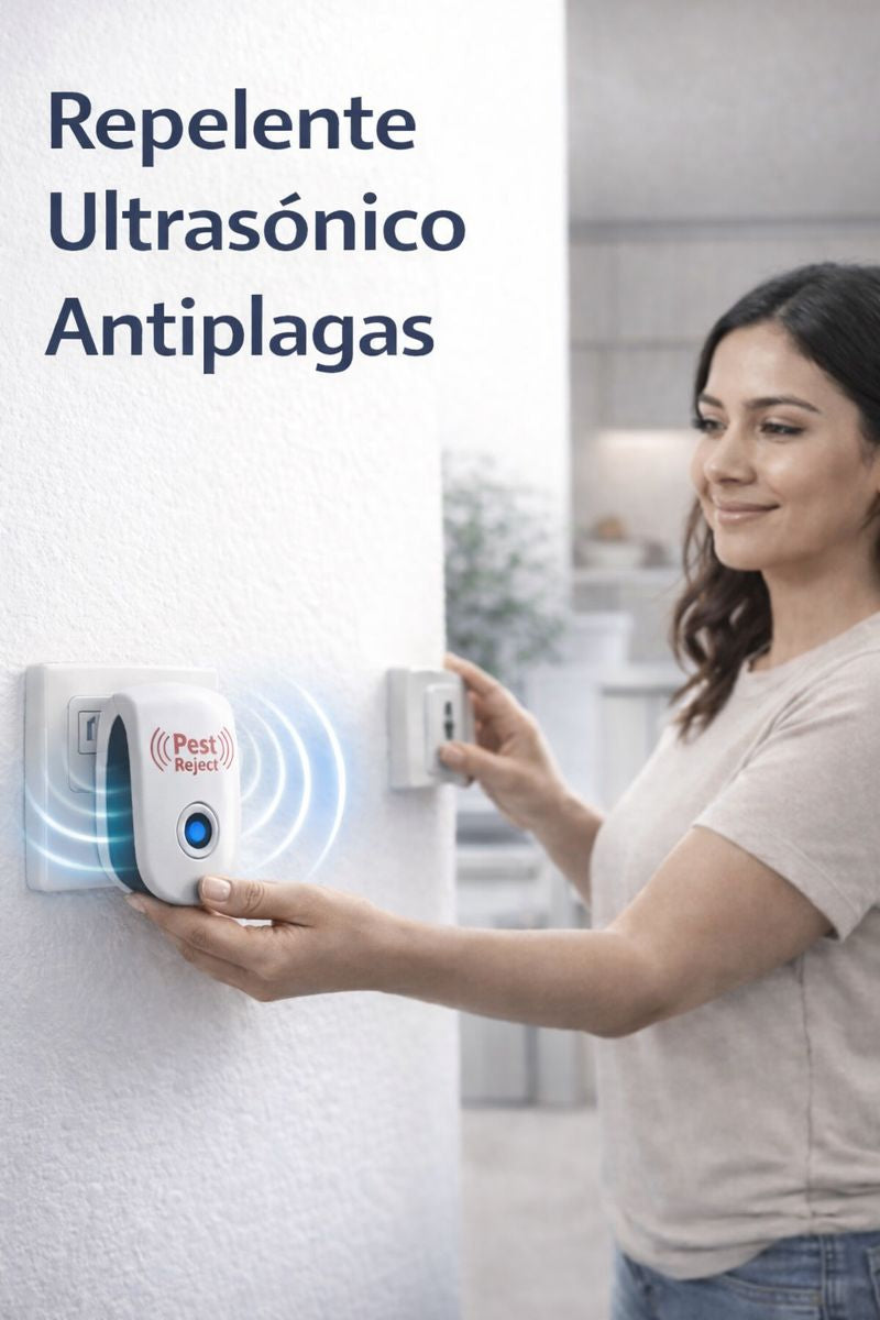 🐭🚫 Repelente Eléctrico Ultrasónico Para Ratones