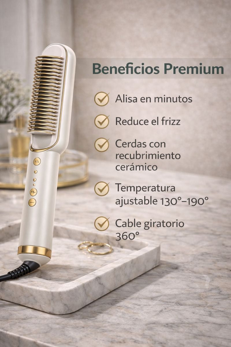 ✨ Cepillo Alisador y Rizador 3 en 1 - NovaStyle Pro 💇‍♀️💖