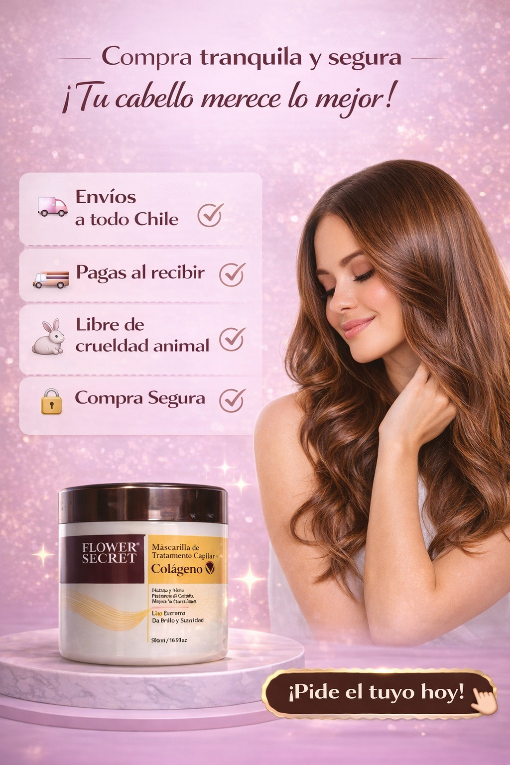 ✨ Mascarilla de Colágeno Capilar – Brillo y Suavidad (x2 Unidades)